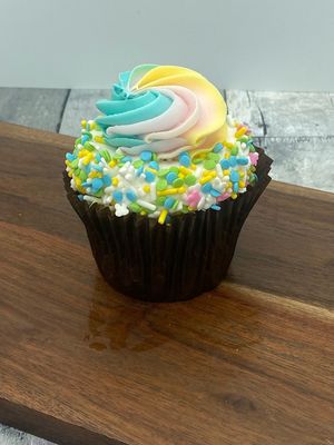 Easter Sprinkles Cupcake