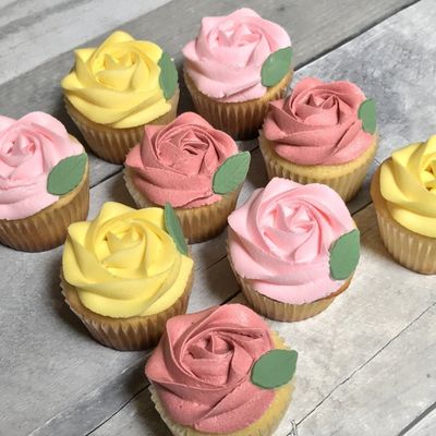 Pastel Floral Cupcakes