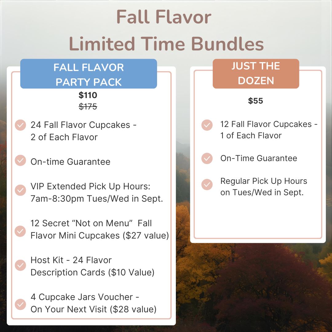 Fall Flavor Limited Time Bundles (See Details Below)
