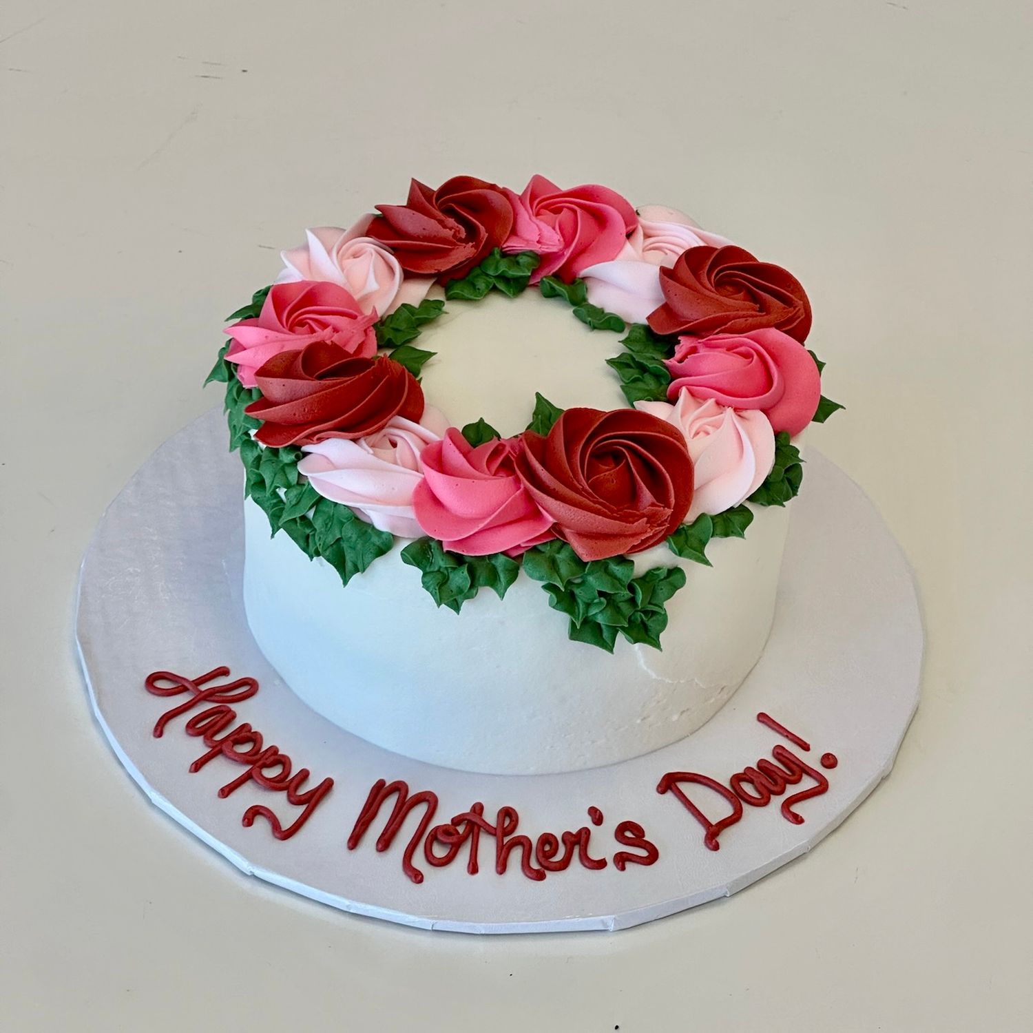 Happy Mother's Day Rosette Cake