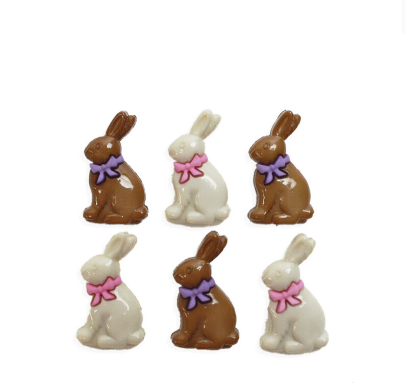 Chocolate Bunnies Buttons