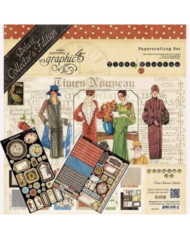 Times Nouveau 12x12 Graphic 45 Paper Pad