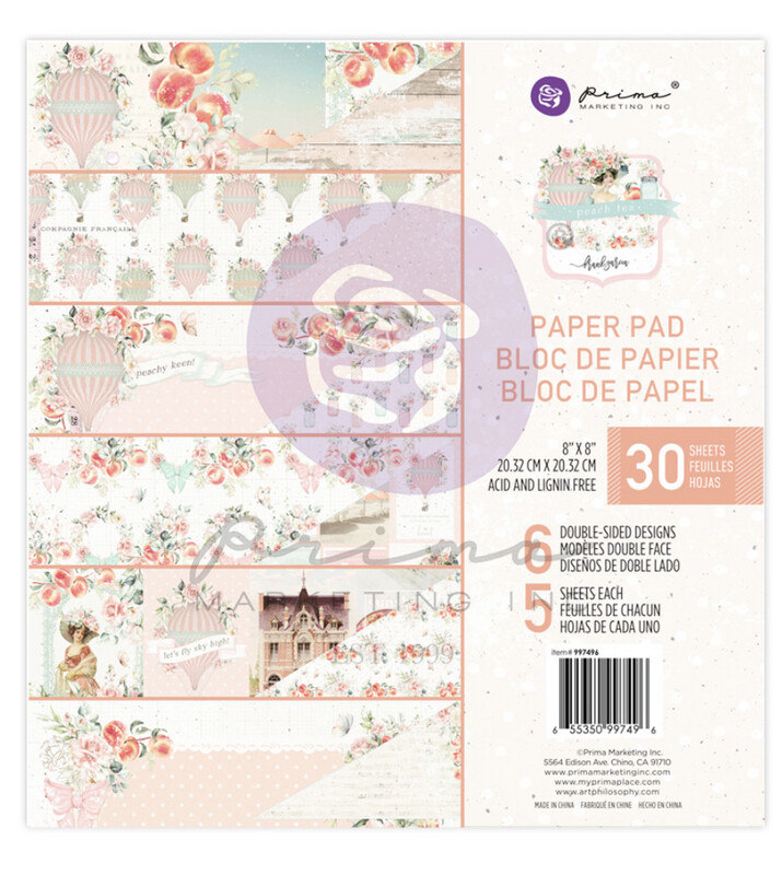 Peach Tea Collection 8x8 Paper Pad