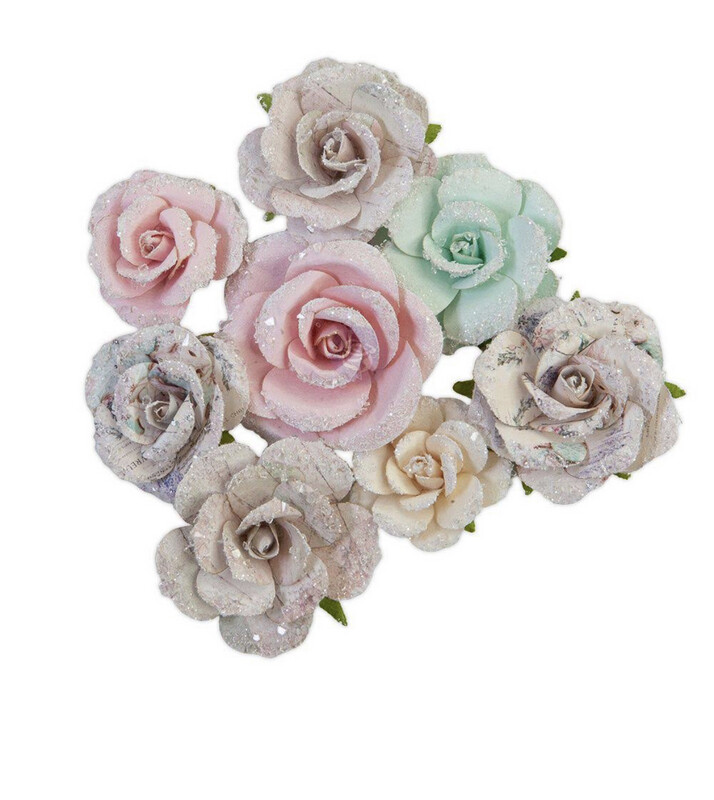 Prima- Sugar Cookie Christmas Flowers 8pc