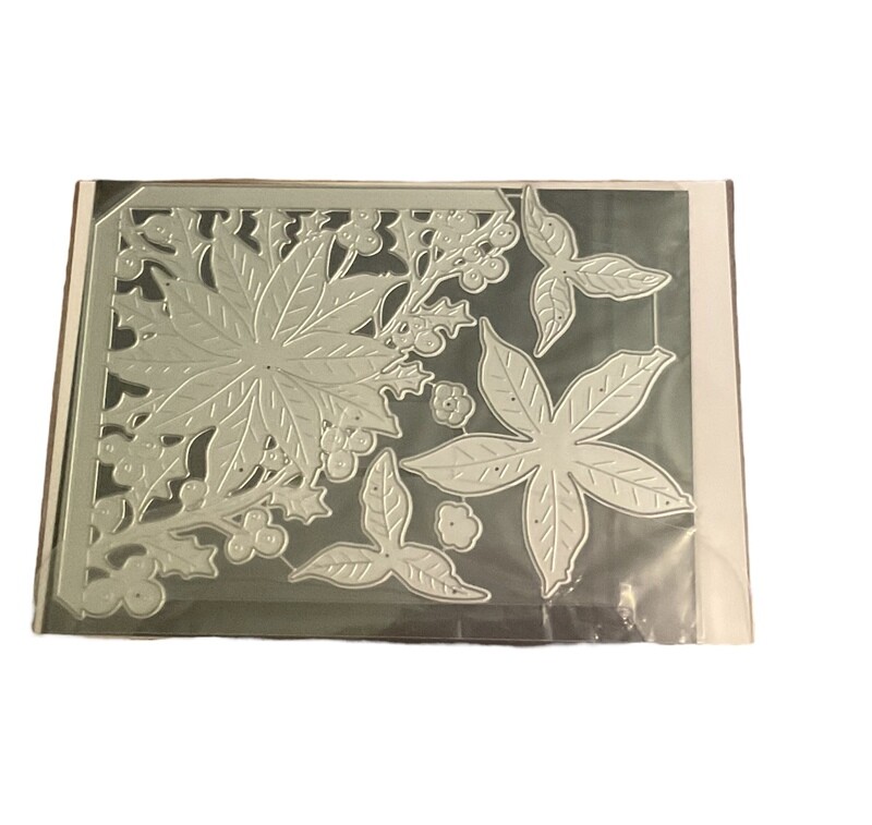 Poinsettia Corner Pocket Die