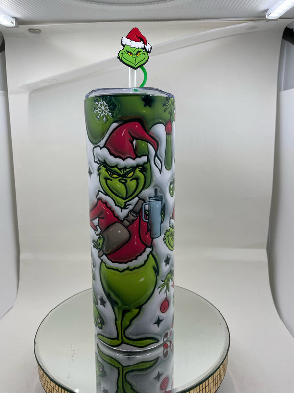 20oz Skinny Grinchy Tumbler