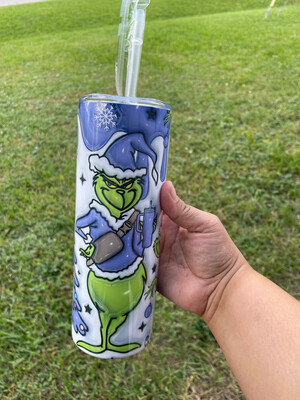 Purple Grinch Tumbler 20oz