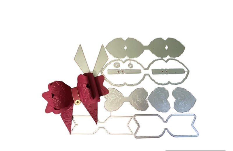 Jumbo Shabby Rose Bow