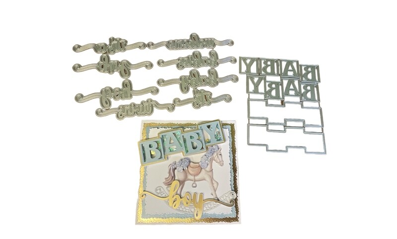 Baby Block Shaker with Sentiments