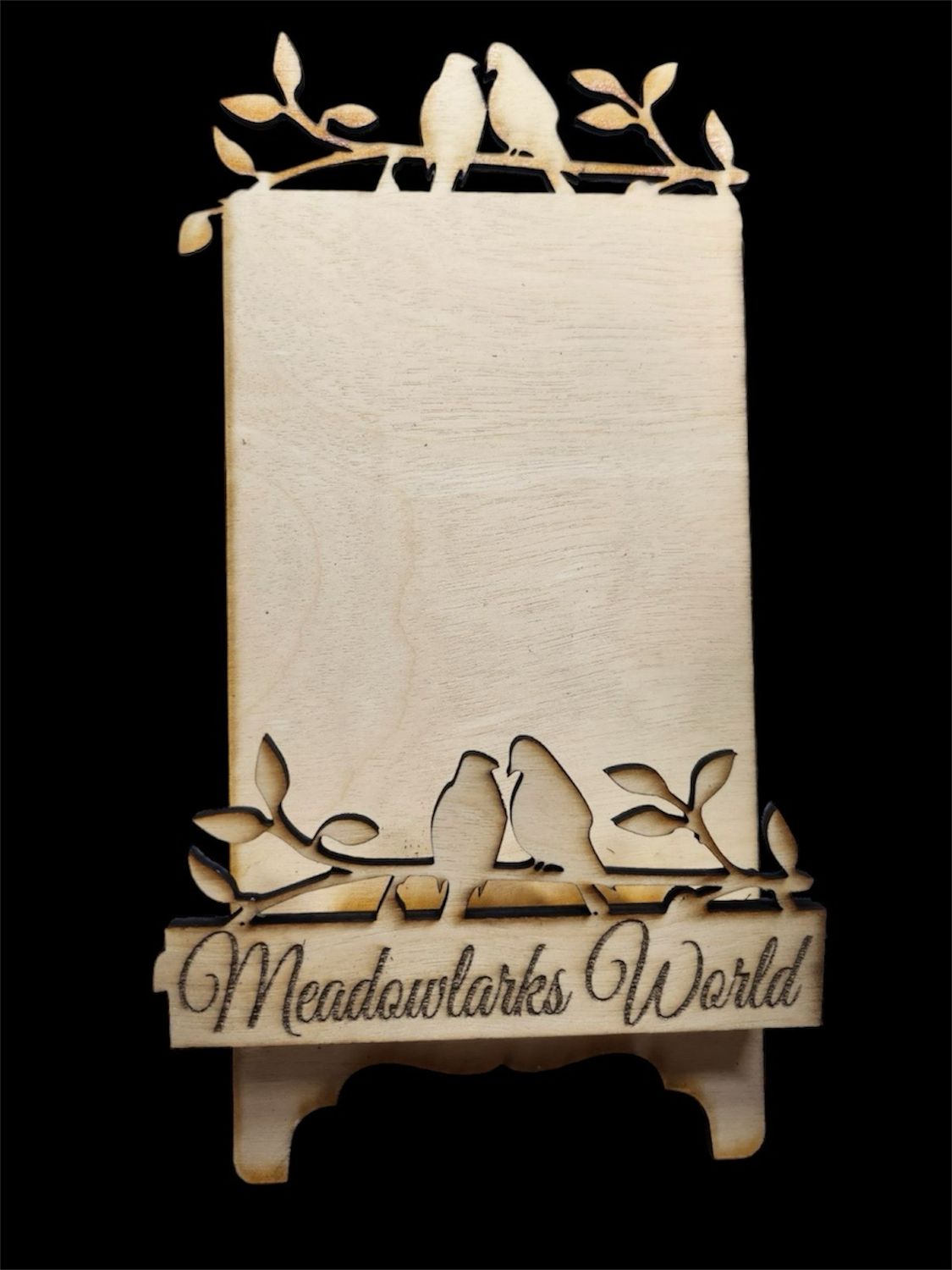 Wood Bird Card Display Stand