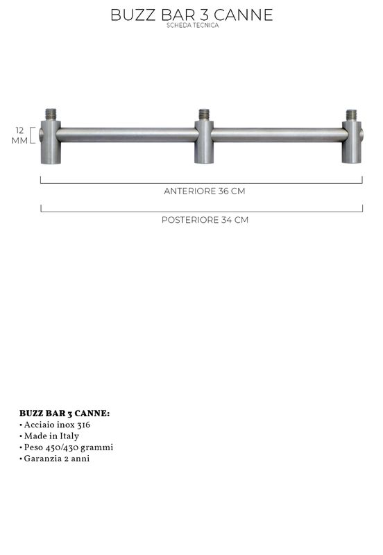 COPPIA BUZZ BAR PRO STEEL