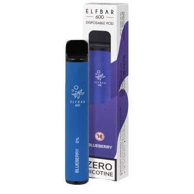 ELFBAR 600 BLUEBERRY (CERO NICOTINA)