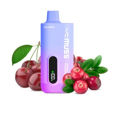 MUSS TECH8000 CHERRY CRANBERRY 0 MG