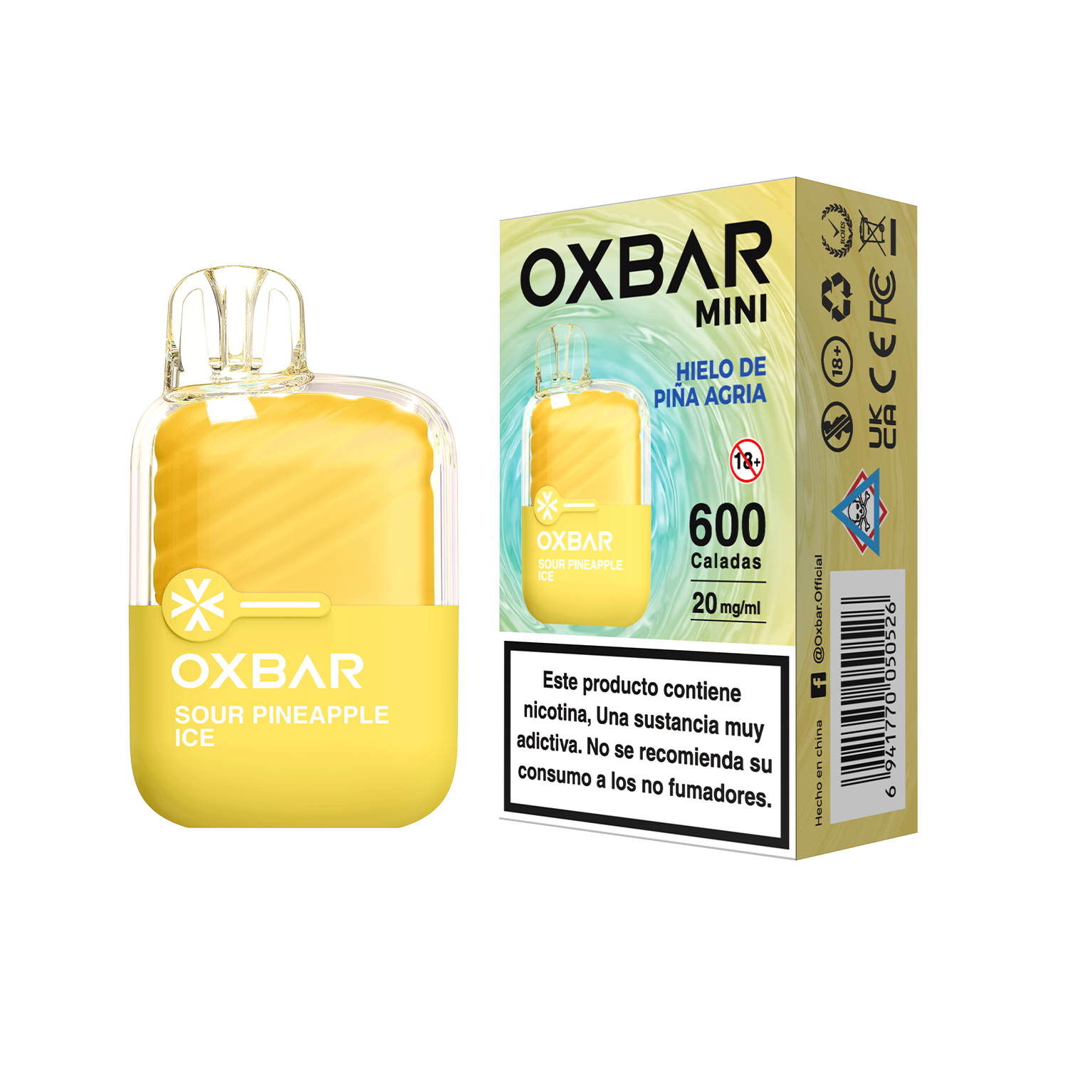 OXBAR MINI SOUR PINEAPPLE ICE 20 MG