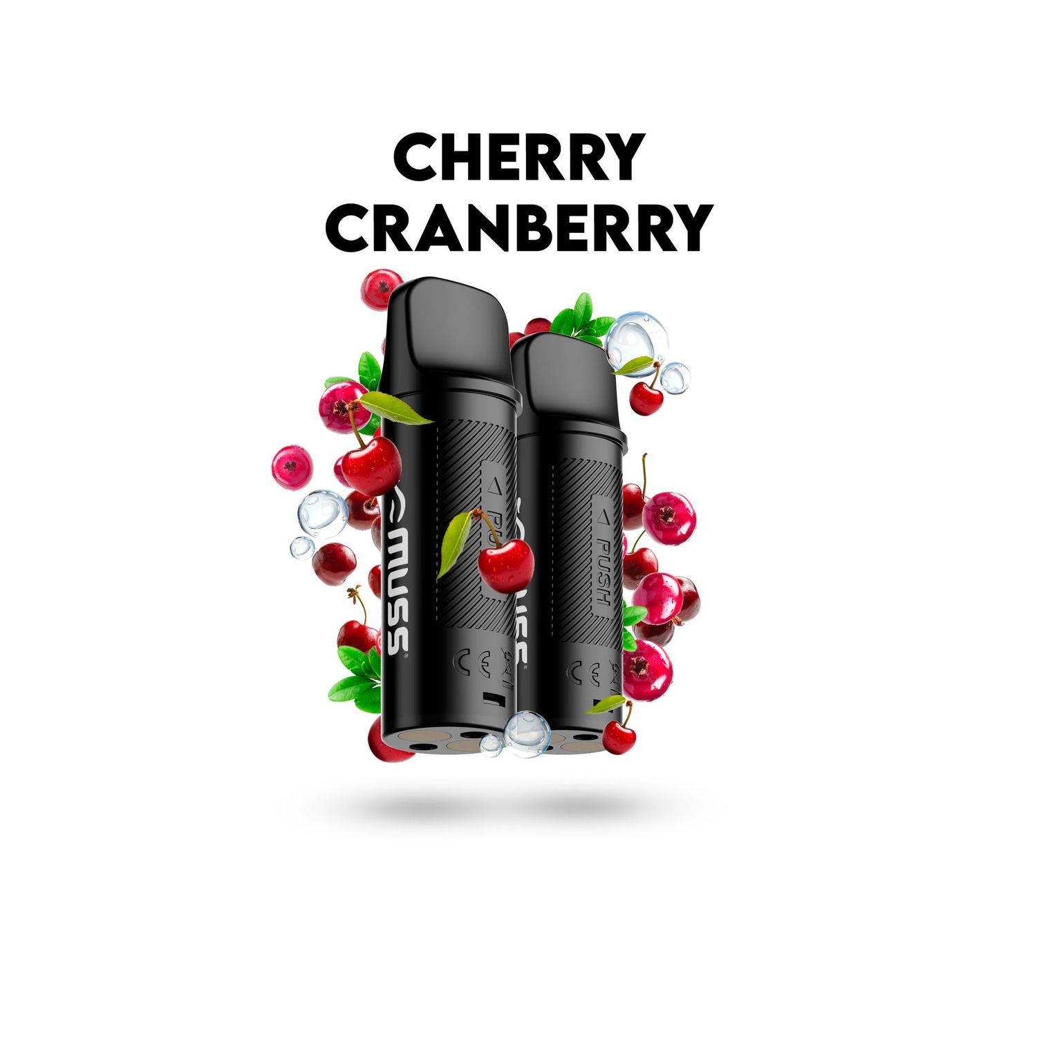 MUSS MARMOL PRO CHERRY CRANBERRY 20 MG (PACK DE 2 CARTUCHOS POD)