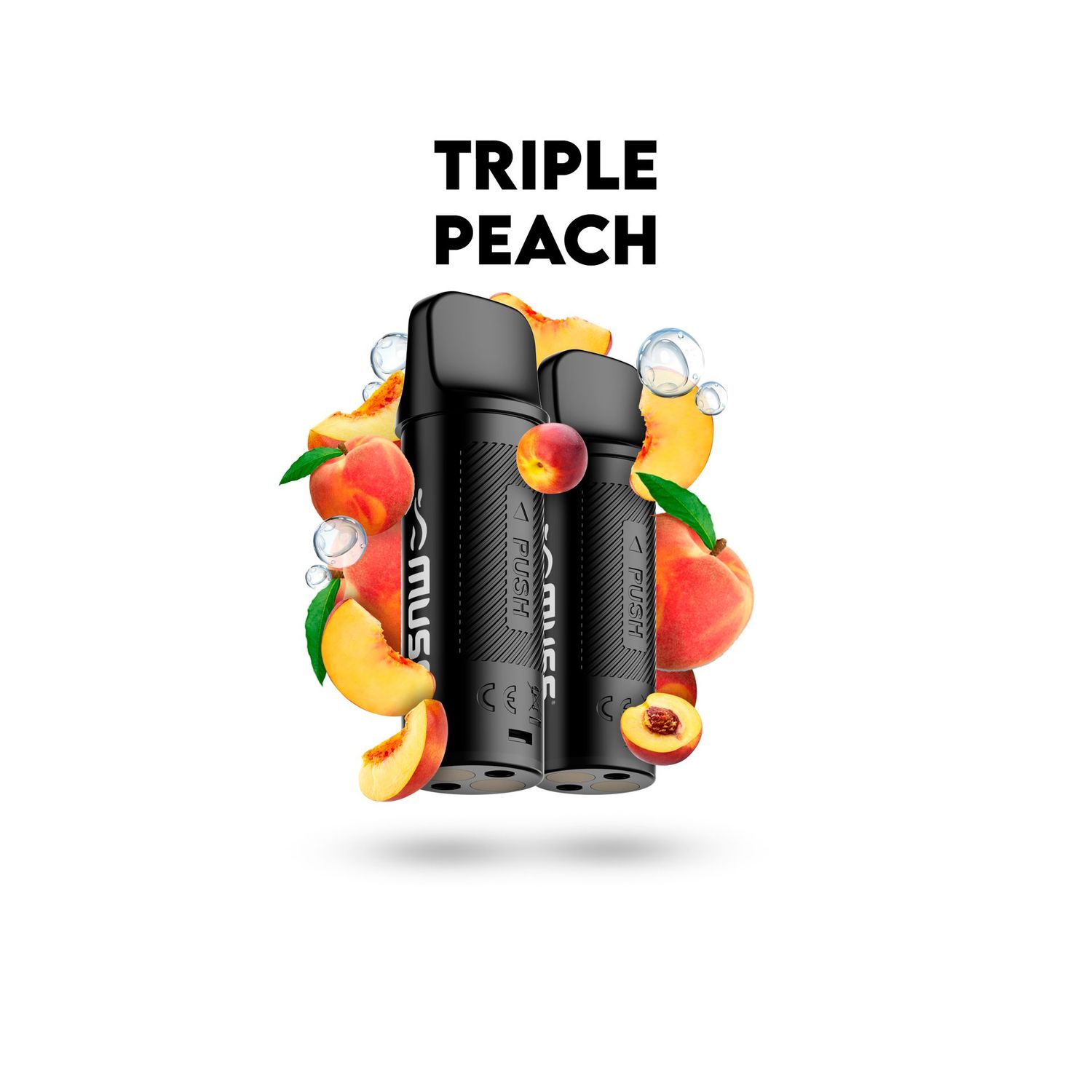 MUSS MARMOL PRO TRIPLE PEACH 20 MG (PACK DE 2 CARTUCHOS POD)