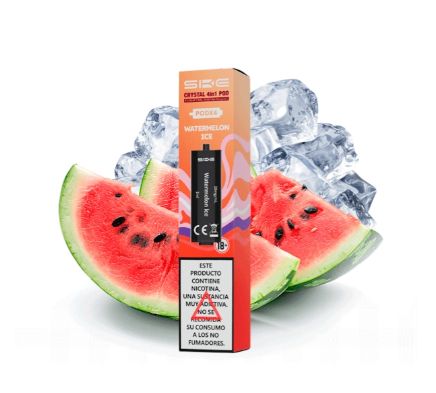 SKE CRYSTAL 4 EN 1 - PACK DE 4 CÁPSULAS WATERMELON ICE 2O MG