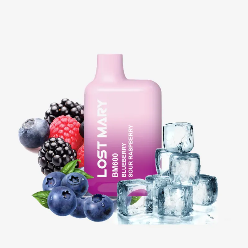LOST MARY BM600 BLUEBERRY SOUR RASPBERRY 20MG LOST MARY BM600 BLUEBERRY SOUR RASPBERRY 20MG