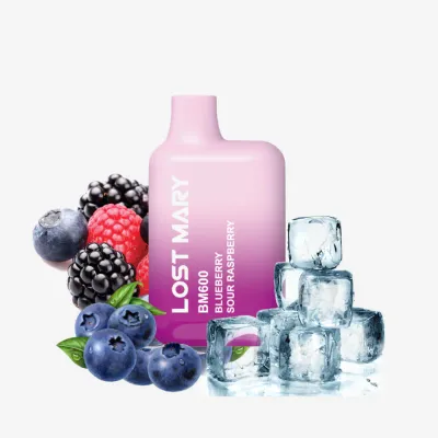 LOST MARY BM600 BLUEBERRY SOUR RASPBERRY 20MG LOST MARY BM600 BLUEBERRY SOUR RASPBERRY 20MG