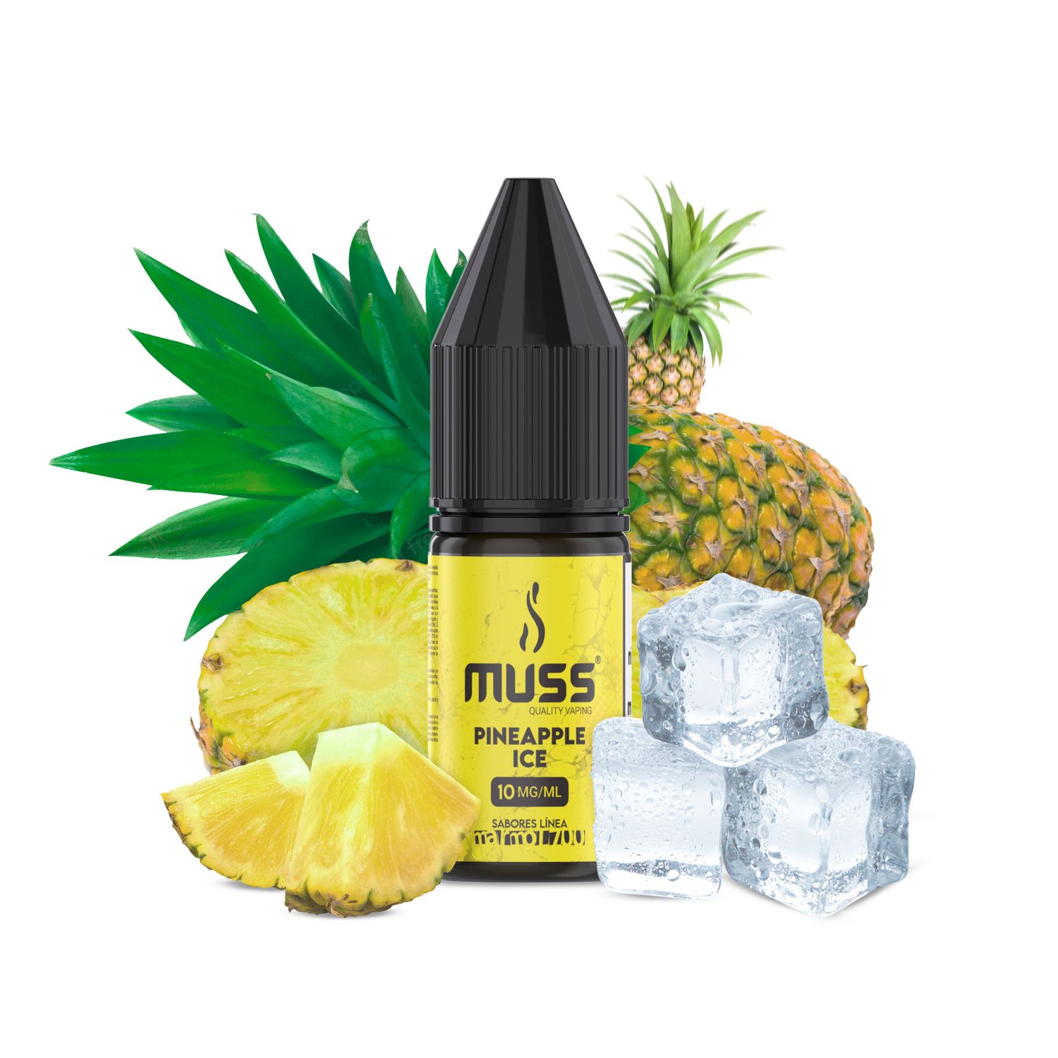 MUSS NICOTINE SALT PINEAPPLE ICE 10MG