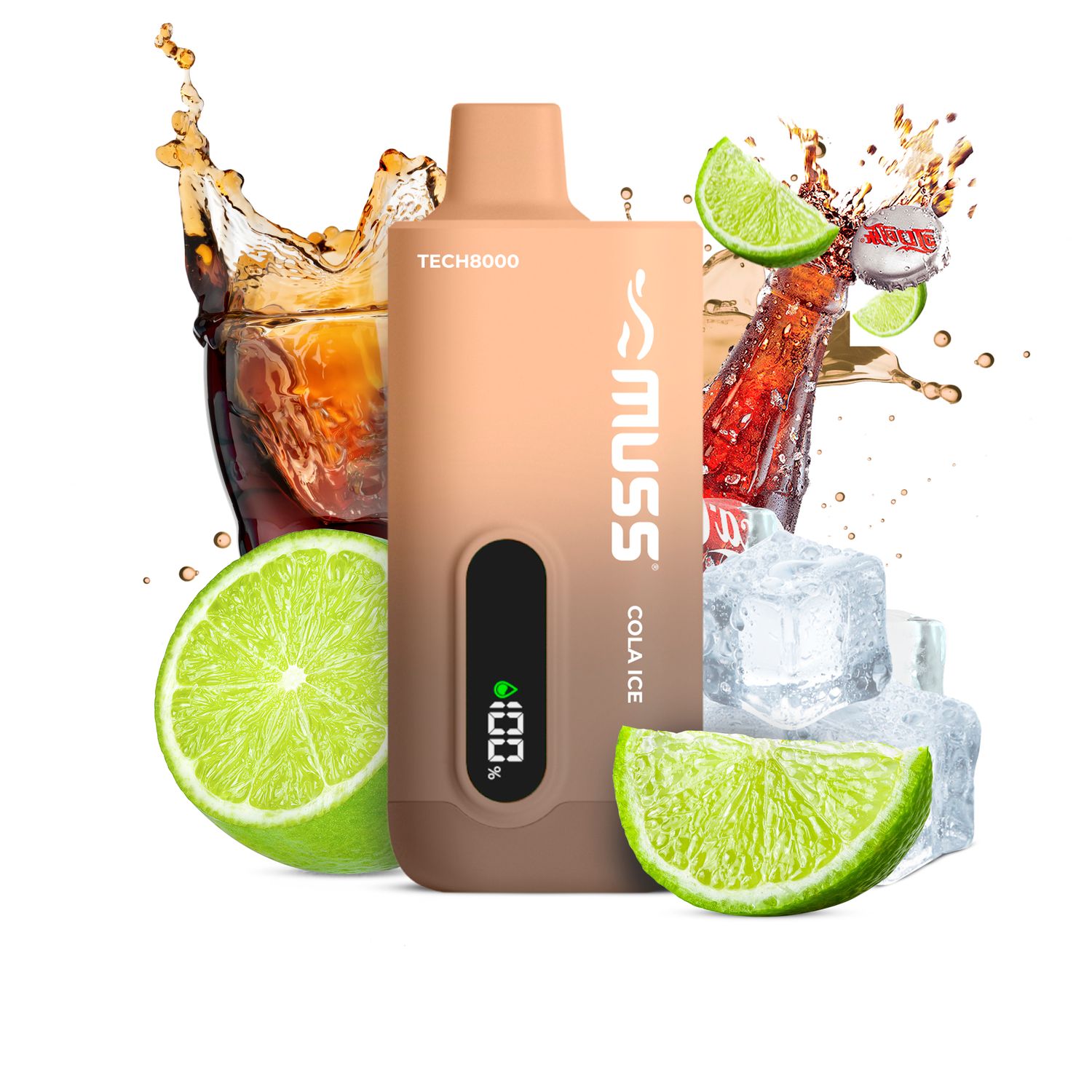 MUSS TECH 8000 COLA ICE 0MG