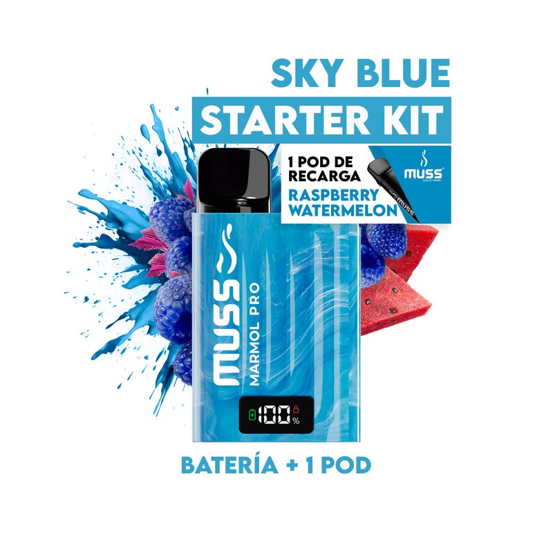 MUSS MARMOL PRO SKY BLUE STARTER KIT 20MG
