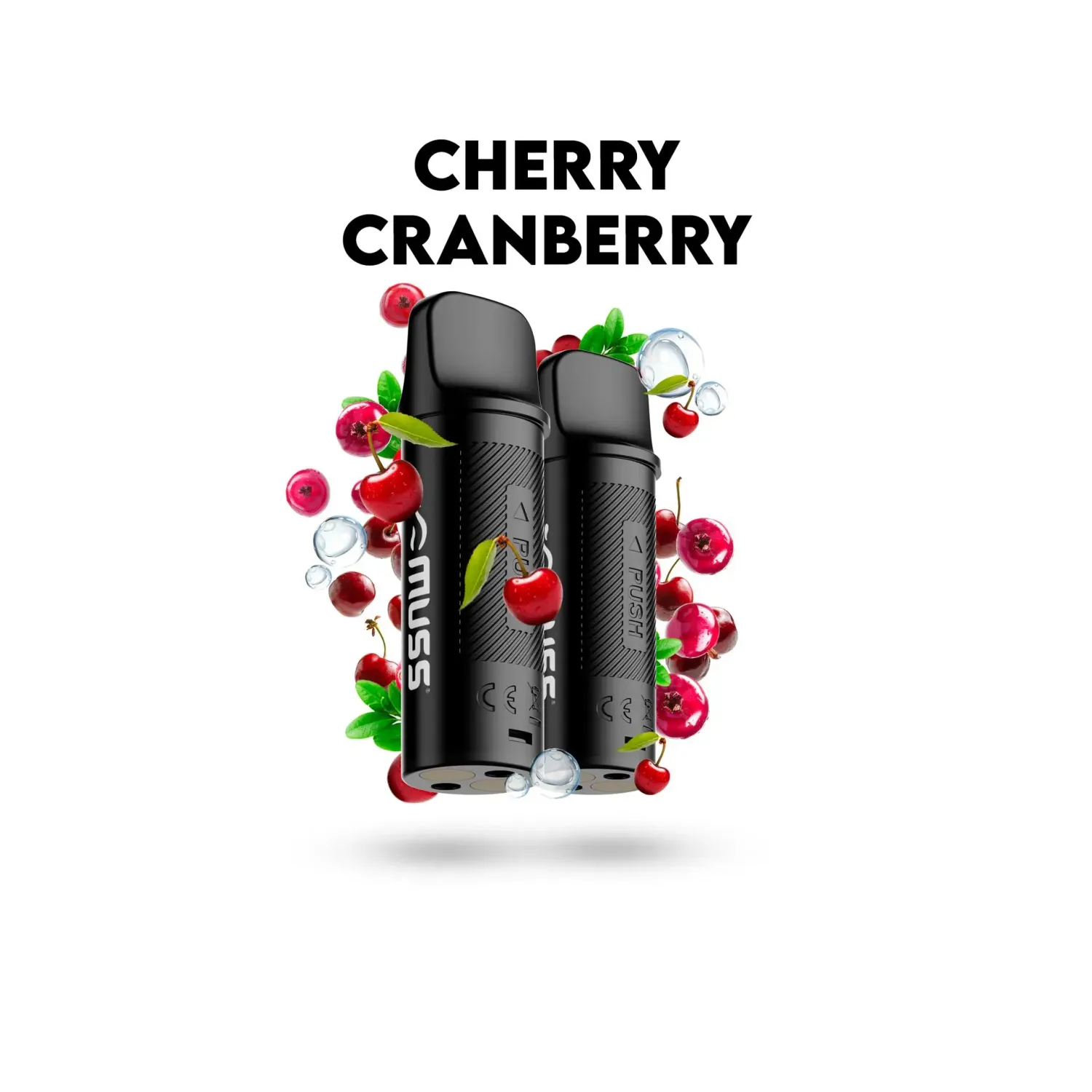 MUSS MARMOL PRO CHERRY CRANBERRY 20MG (PACK DE 2 CARTUCHOS POD)