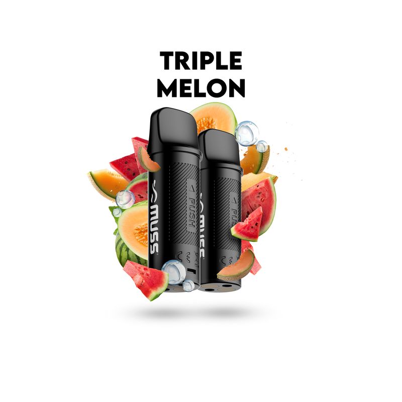 MUSS MARMOL PRO TRIPLE MELON 20MG (PACK DE 2 CARTUCHOS POD)