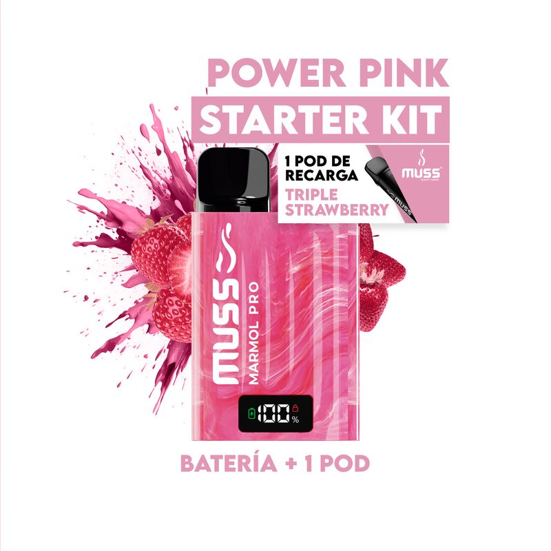 MUSS MARMOL PRO POWER PINK STARTER KIT 20MG MUSS MARMOL PRO POWER PINK STARTER KIT 20MG