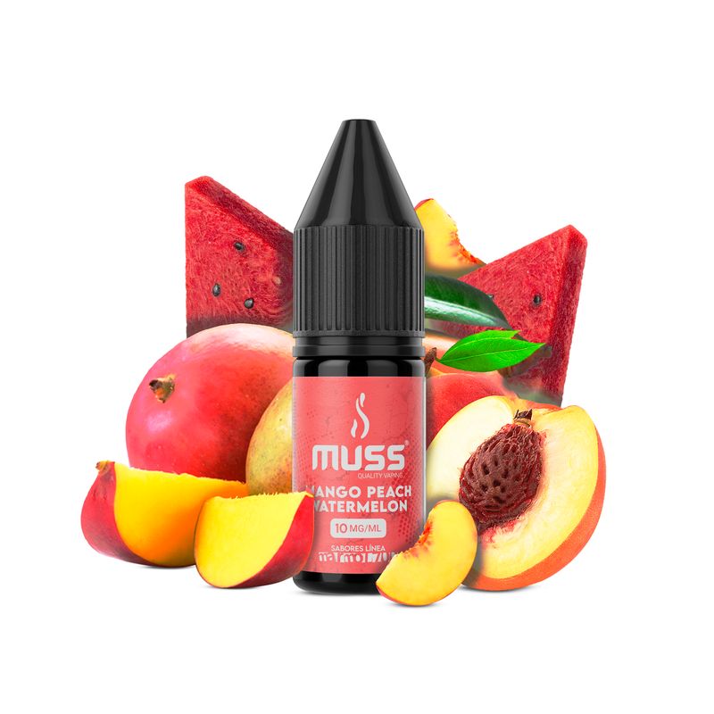 MUSS NICOTINE SALT MANGO PEACH WATERMELON 10MG MUSS NICOTINE SALT MANGO PEACH WATERMELON 10MG