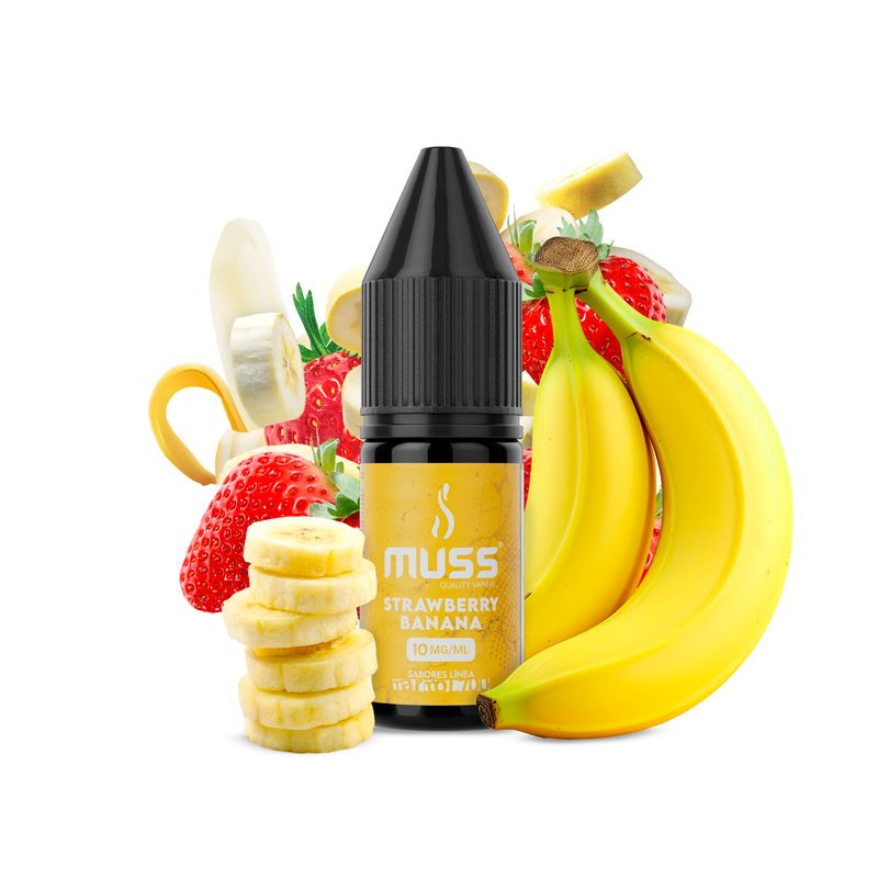 MUSS NICOTINE SALT STRAWBERRY BANANA 10MG MUSS NICOTINE SALT STRAWBERRY BANANA 10MG