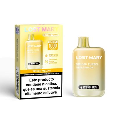 LOST MARY BM1000 TURBO TRIPLE MELON 20MG LOST MARY BM1000 TURBO TRIPLE MELON 20MG