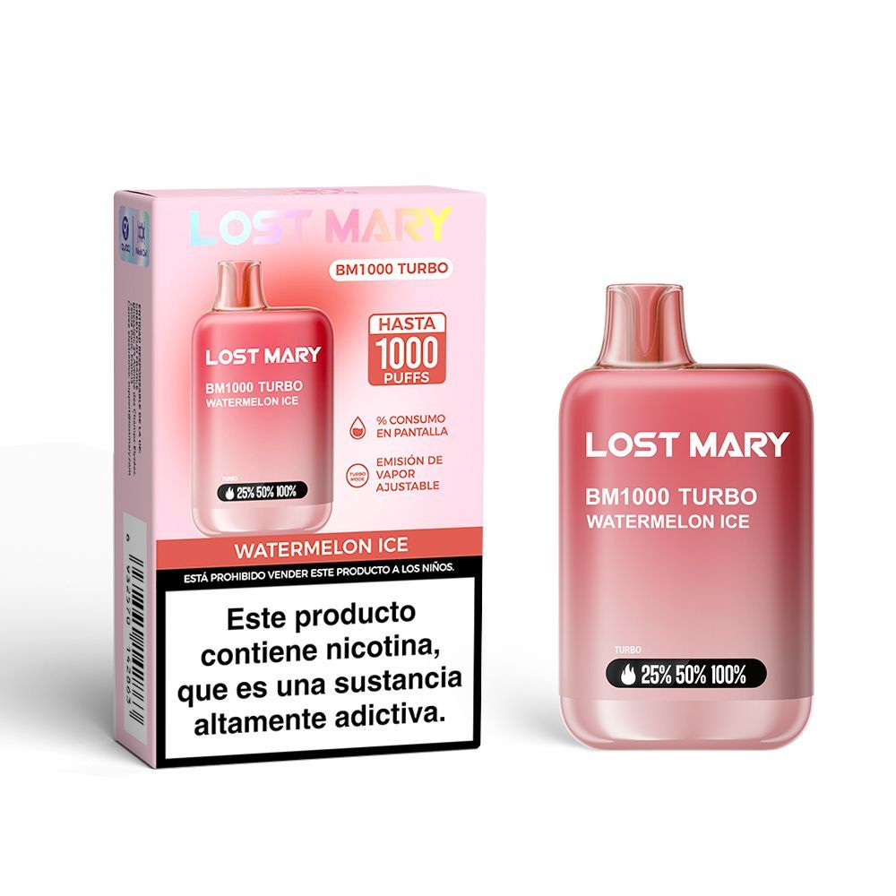 LOST MARY BM1000 TURBO WATERMELON ICE 20MG LOST MARY BM1000 TURBO WATERMELON ICE 20MG