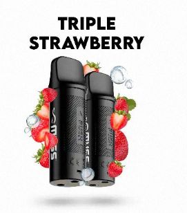 MUSS MARMOL PRO TRIPLE STRAWBERRY 20 MG (PACK DE 2 CARTUCHOS POD)