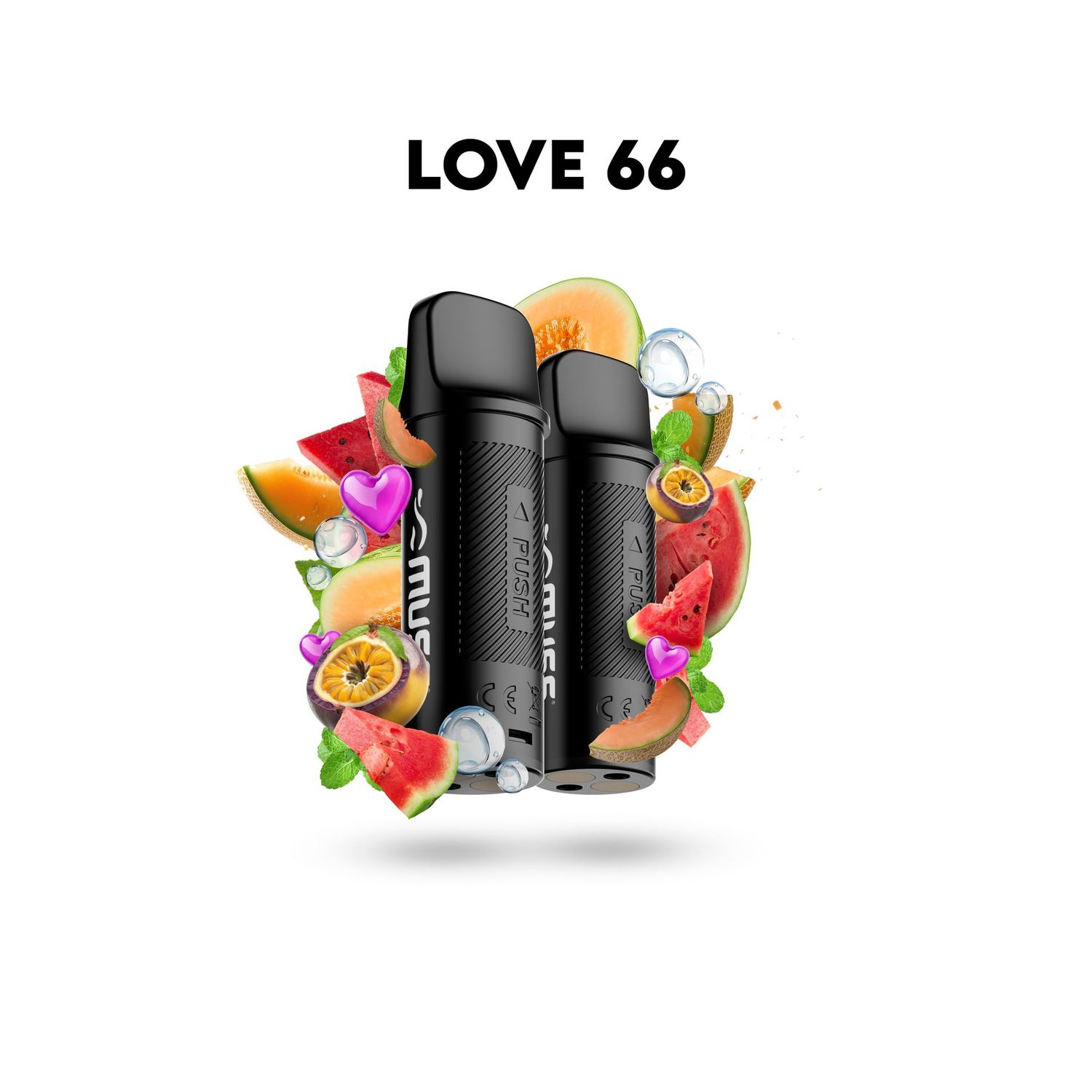 MUSS MARMOL PRO LOVE 66 20 MG (PACK DE 2 CARTUCHOS POD)