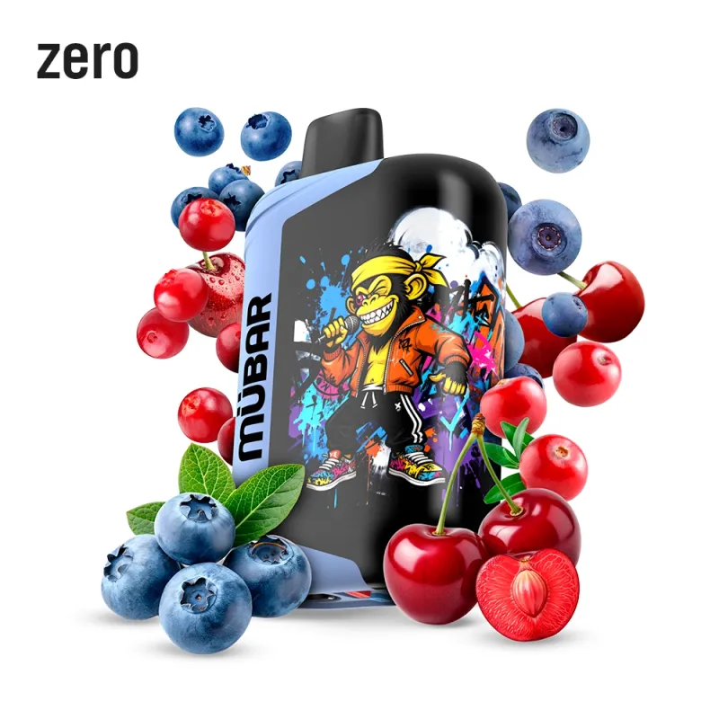 MÜBAR EDEN BEAST 50K DISPOSABLE BLUEBERRY CHERRY CRANBERRY 0MG 18ML