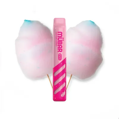 MÜBAR EVO 800 DISPOSABLE COTTON CANDY 20MG MÜBAR EVO 800 DISPOSABLE COTTON CANDY 20MG