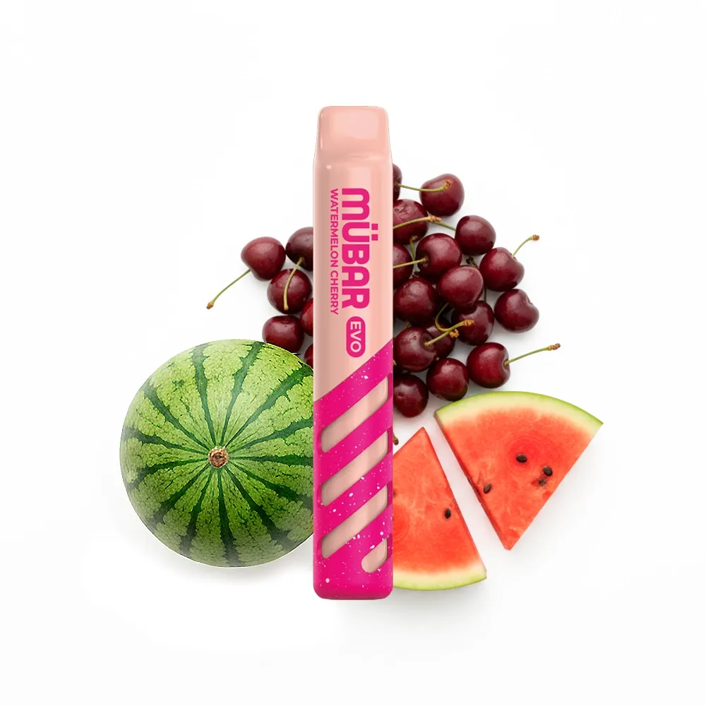 MÜBAR EVO 800 DISPOSABLE WATERMELON CHERRY 20MG MÜBAR EVO 800 DISPOSABLE WATERMELON CHERRY 20MG