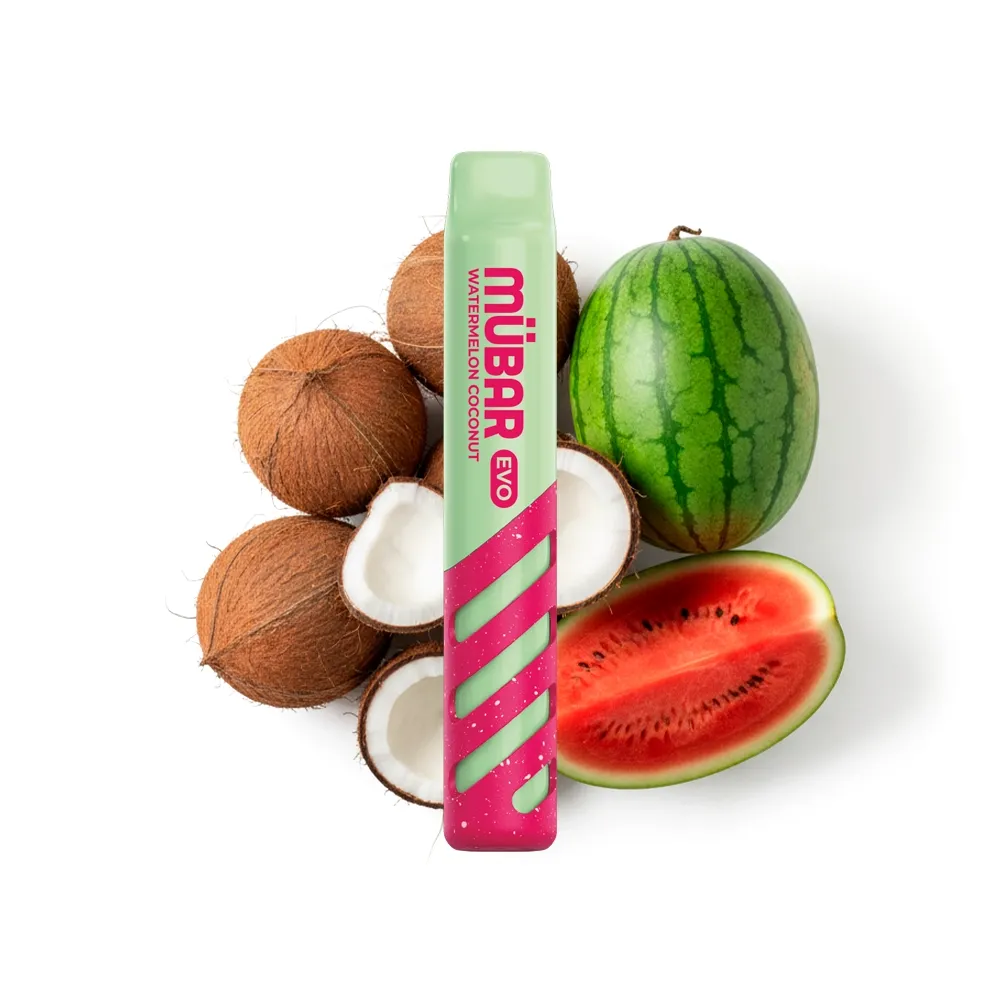 MÜBAR EVO 800 DISPOSABLE WATERMELON COCONUT 20MG MÜBAR EVO 800 DISPOSABLE WATERMELON COCONUT 20MG