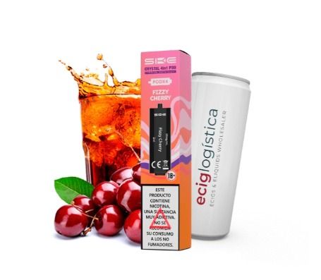 SKE CRYSTAL 4 EN 1 PACK 4 PODS FIZZY CHERRY 20MG