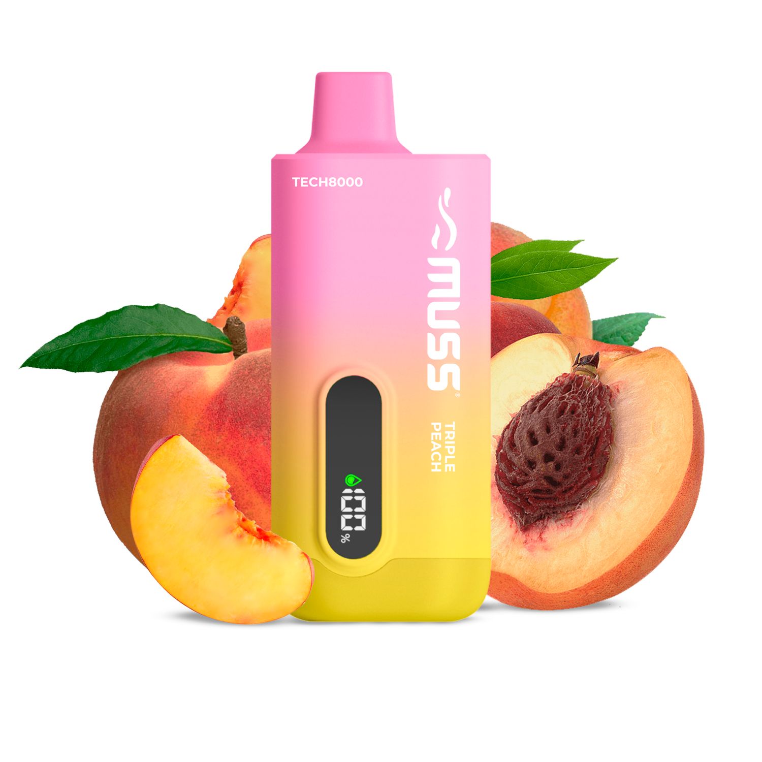 MUSS TECH 8000 TRIPLE PEACH 0MG