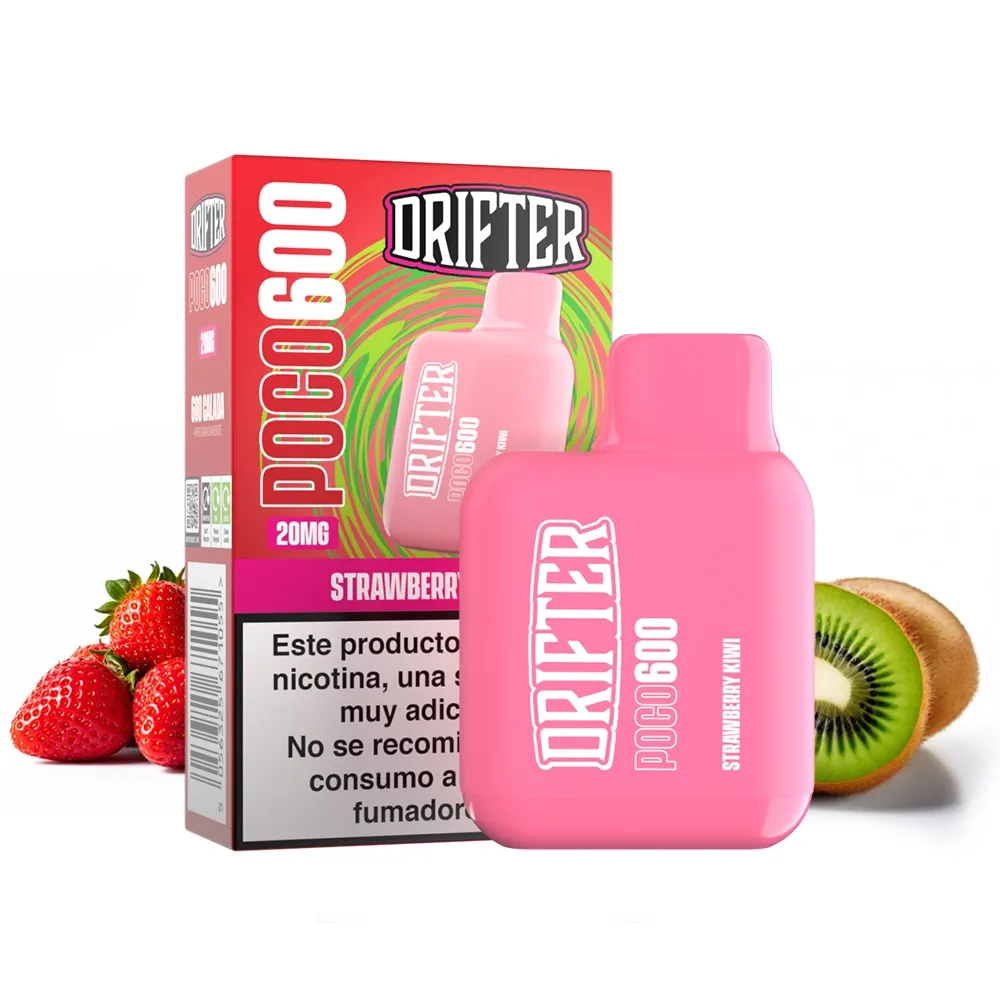 DRIFTER DISPOSABLE POCO 600 STRAWBERRY KIWI 20MG