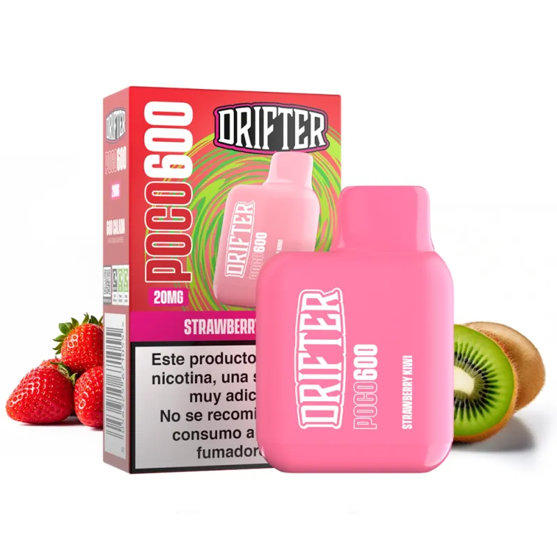 DRIFTER DISPOSABLE POCO 600 STRAWBERRY KIWI 20MG