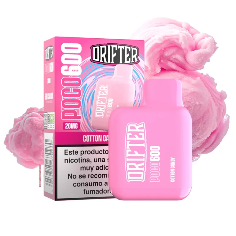 DRIFTER DISPOSABLE POCO 600 COTTON CANDY 20MG