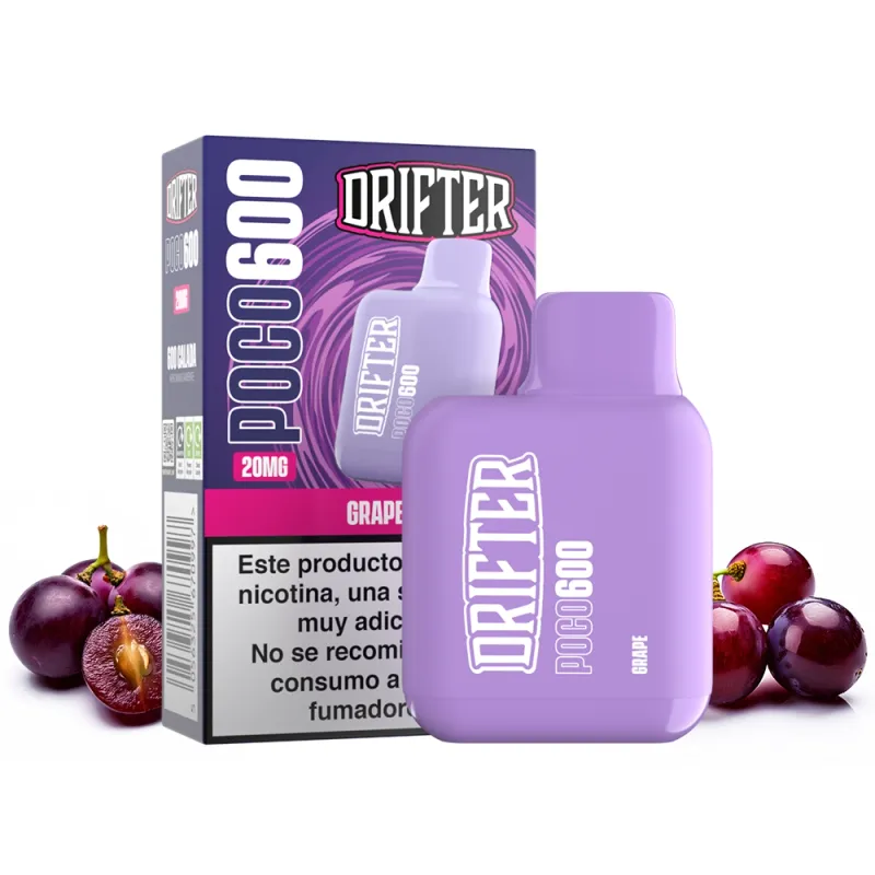 DRIFTER DISPOSABLE POCO 600 GRAPE 20MG