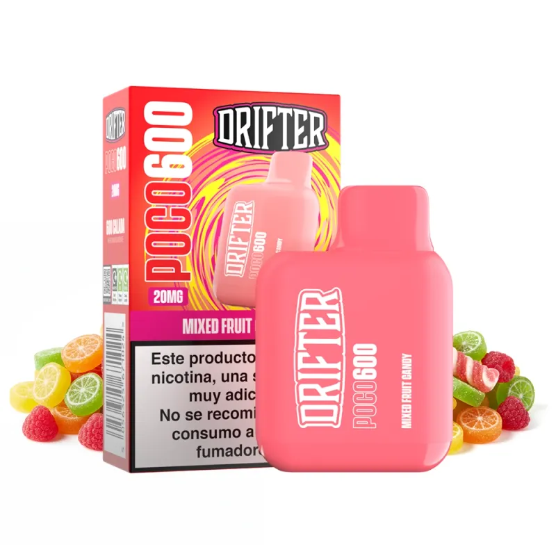 DRIFTER DISPOSABLE POCO 600 MIXED FRUIT CANDY 20MG
