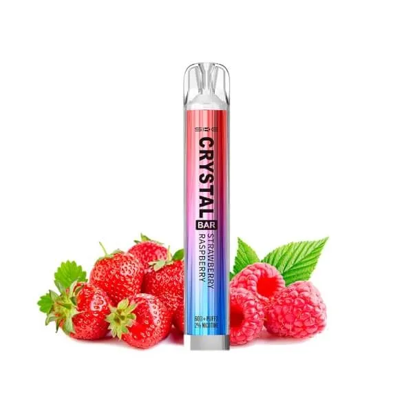 SKE DISPOSABLE CRYSTAL BAR STRAWBERRY RASPBERRY 20MG