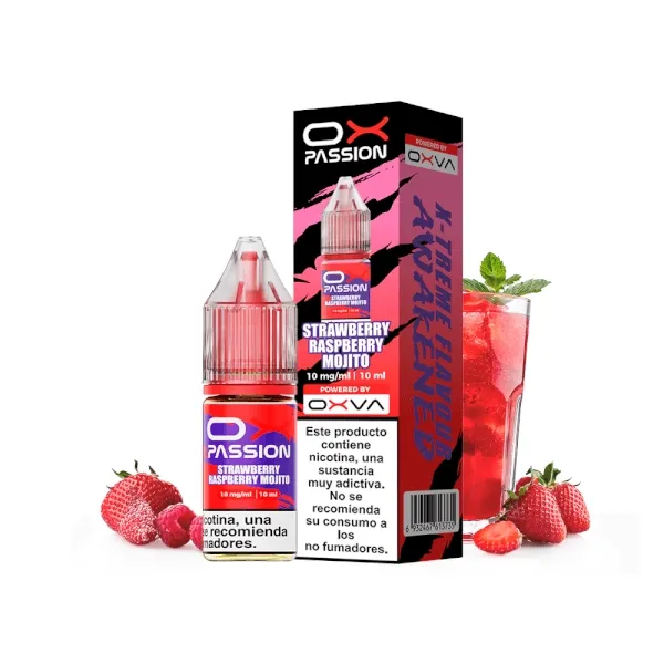 OXVA OX PASSION SALTS STRAWBERRY RASPBERRY MOJITO 10ML