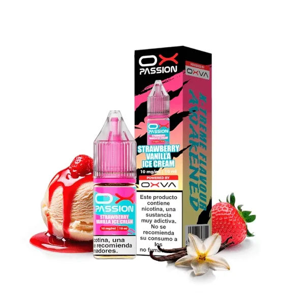 OXVA OX PASSION SALTS STRAWBERRY VANILLA ICE CREAM 10ML OXVA OX PASSION SALTS STRAWBERRY VANILLA ICE CREAM 10ML