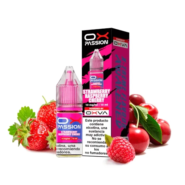 OXVA OX PASSION SALTS STRAWBERRY RASPBERRY CHERRY 10ML